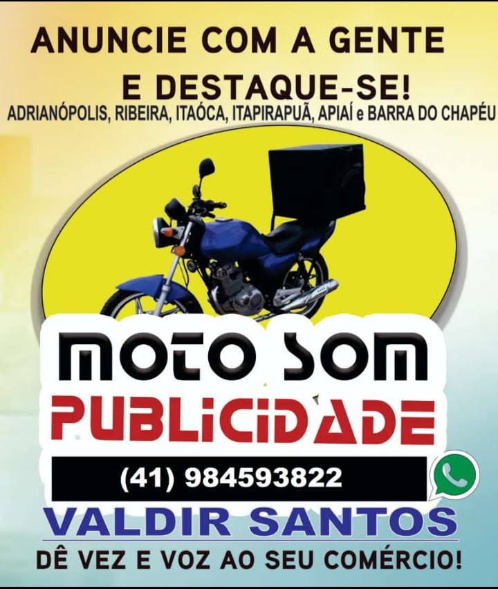 Moto som propaganda Itaóca Sp